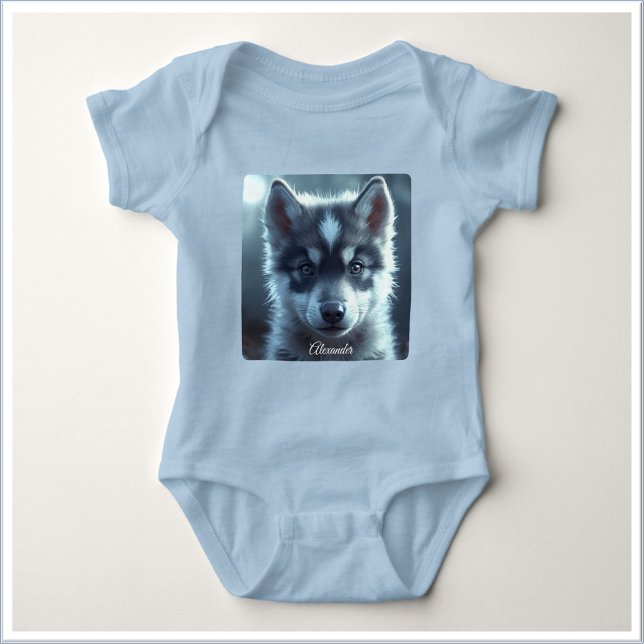 Adorable Wolf Baby in the Moonlight Bodysuit (Creator Uploaded)
