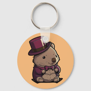 Adorable Wombat Key Ring