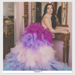 adorable women goddess Tea Party portrait sticker