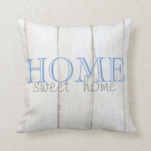 Adorable Wood Texture,Home Sweet Home Cushion