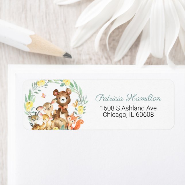 Adorable Woodland Animals Greenery Baby Shower (Insitu)