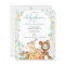 Adorable Woodland Baby Shower Budget Invitation