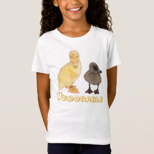 Adorable Yellow and Grey Ducklings Photograph T-Shirt