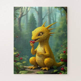 Adorable yellow dragon jigsaw puzzle