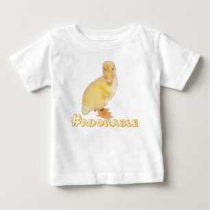 Adorable Yellow Duckling Photograph Baby T-Shirt