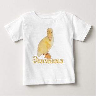 Adorable Yellow Duckling Photograph Baby T-Shirt