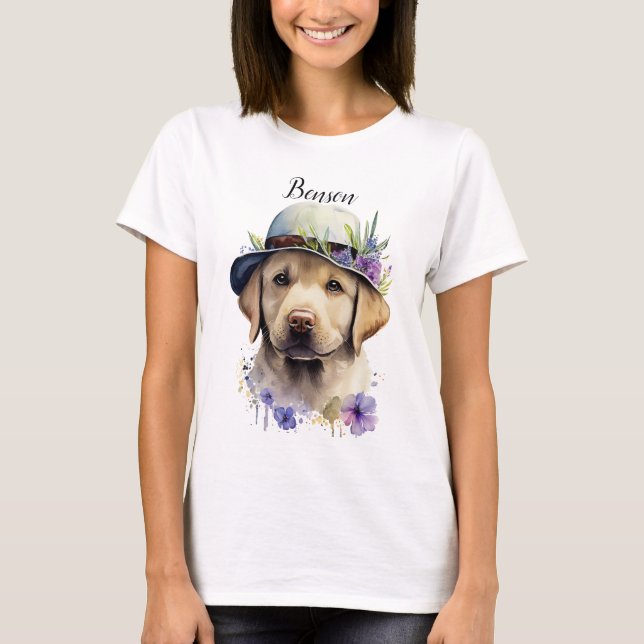 ADORABLE YELLOW LABRADOR RETRIEVER PUPPY T-Shirt (Front)