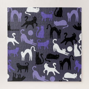 Adorable Yoga Cute Cat Poses Jigsaw Puzzle