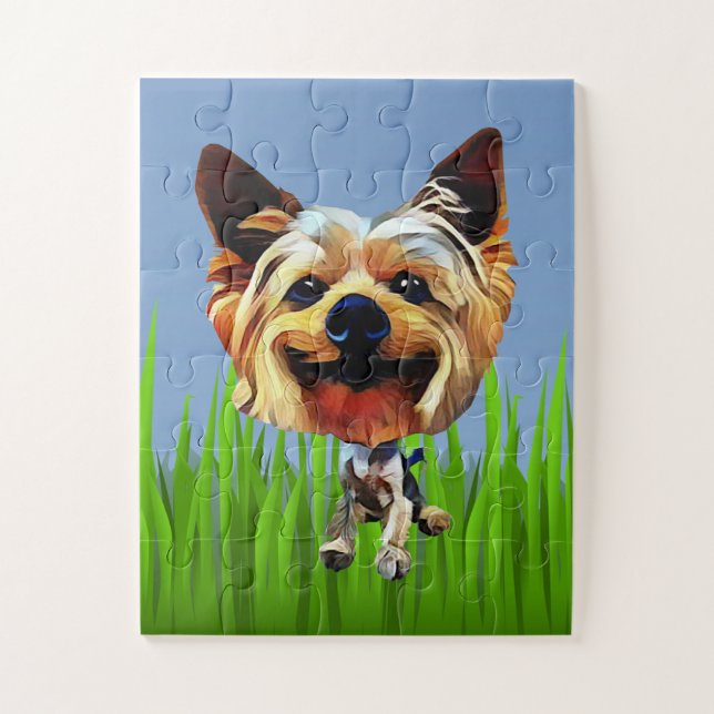 Adorable Yorkshire Terrier 30 Piece Puzzle (Vertical)