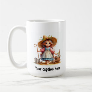 Adorable Young Munchkin in Vintage Clothing Coffee Mug
