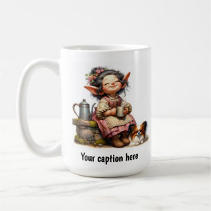 Adorable Young Munchkin in Vintage Clothing Coffee Mug