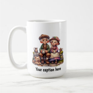 Adorable Young Munchkins in Vintage Clothes Coffee Mug