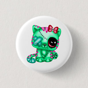 Adorable Zombie Kitty 3 Cm Round Badge