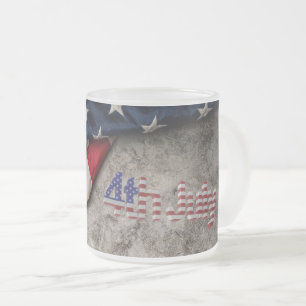 Adorables [3D] July 4th Celebration  Frosted Glass Coffee Mug