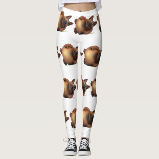 Adorables 3D Universe Cute Dog Lying Down Leggings