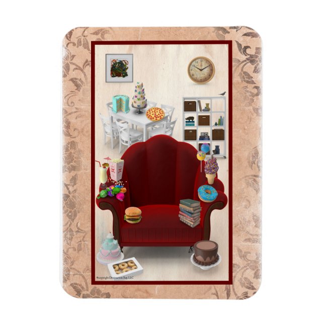 Adorables 3D Universe Lots Of Food Magnet (Vertical)