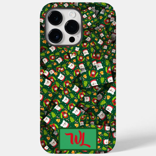 Adorables Christmas [3D] Bears Sweaters And Trees Case-Mate iPhone Case (Back)