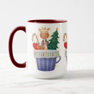 Adorables Christmas Cute Giraffe Mug