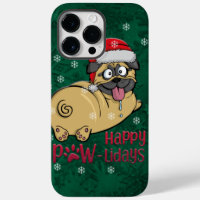 Adorables Christmas Cute Pug In Snow