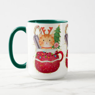Adorables Christmas Delightful Cat Mug