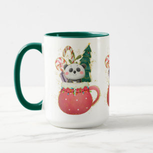Adorables Christmas Loveable Panda Mug