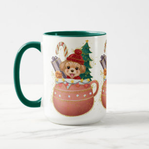 Adorables Christmas Lovely Puppy Mug
