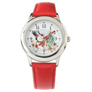 Adorables Christmas Snowman Bunnies And Tree Kids Watch