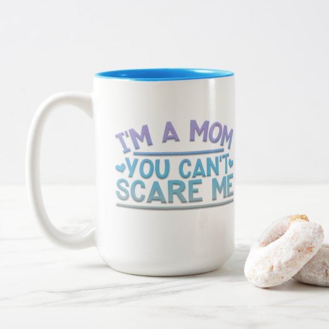 Adorables Funny I'm A Mum Two-Tone Coffee Mug (With Donut)