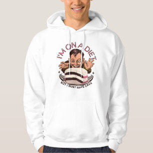 Adorables Funny I'm On A Diet But I Must Have Cake Hoodie