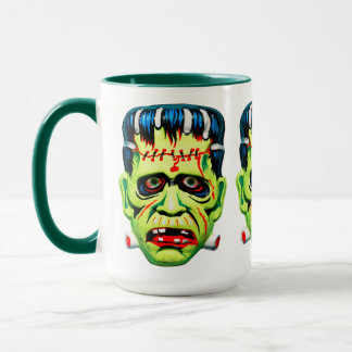 Adorables Green Monster Mask Mug
