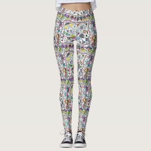 Adorables Happy Happy Joy Joy Doodles  Leggings