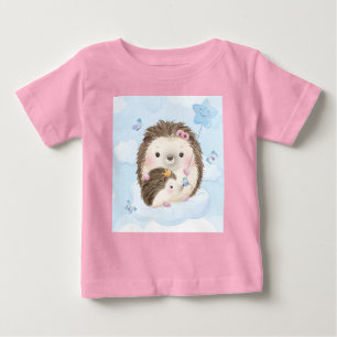 Adorables Hedgehog Mother And Baby T-Shirt
