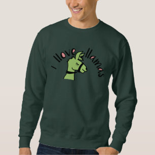 Adorables Llama Love I Llove Llamas Sweatshirt
