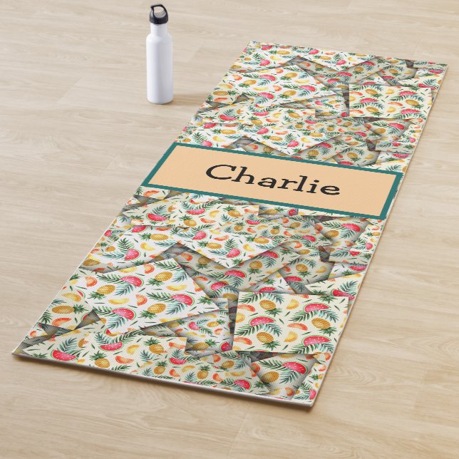 Adorables Tropical Fruits [3D] Yoga Mat (In Situ)