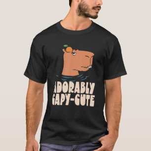 Adorably Capy Cute  Animal Capybaras Rodent Capyba T-Shirt