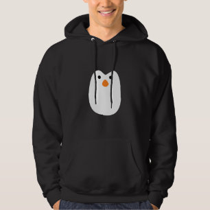 adorably cute penguin face hoodie