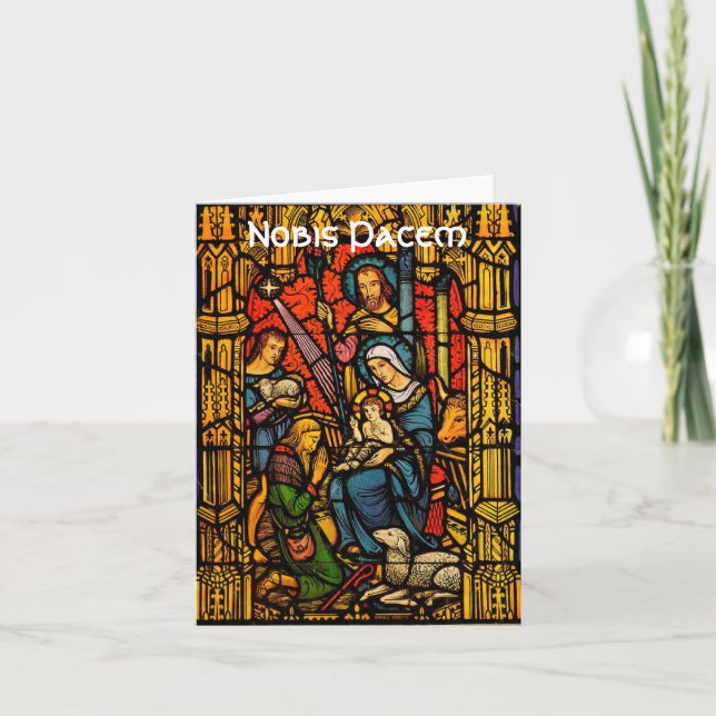 Adoration in Glass Holiday Card (Front)