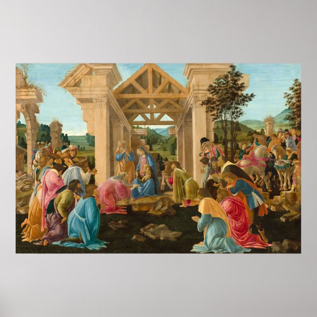 Adoration Magi - Sandro Botticelli Fine Art Poster (Front)