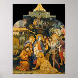 Adoration of Magi - B. di Giovanni Fine Art Poster