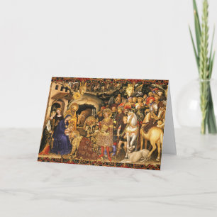 ADORATION OF MAGI Gentile Da Fabriano, Christmas Card