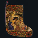 ADORATION OF MAGI  Gentile Da Fabriano, Christmas  Small Christmas Stocking<br><div class="desc">Digital collage version and image elaboration by Bulgan Lumini (c)  Gentile Da Fabriano , Adoration of Magi 1423.</div>