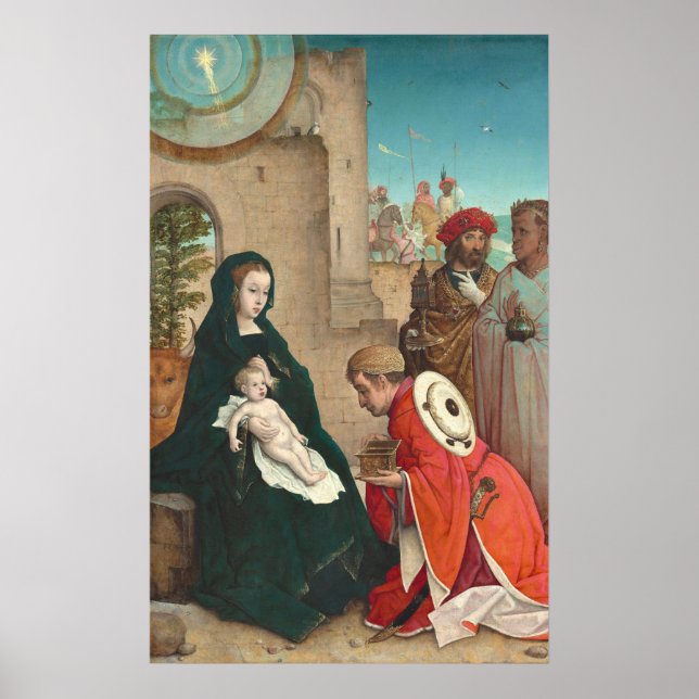 Adoration of Magi, Juan de Flandes Fine Art Poster (Front)