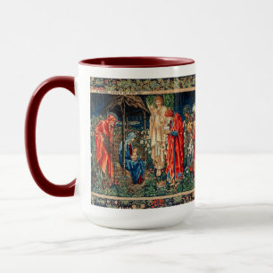 ADORATION OF MAGI Morris,Burne-Jones Christmas  Mug