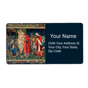 ADORATION OF MAGI Morris,Burne-Jones   Label