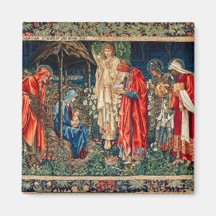 ADORATION OF MAGI Morris,Burne-Jones Magnet