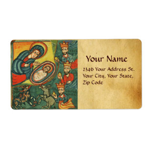 ADORATION OF MAGI NATIVITY CHRISTMAS PARCHMENT