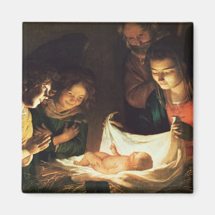 Adoration of the baby, c.1620 magnet