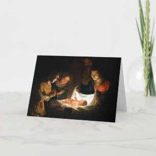 Adoration of the Child Jesus - Honthorst Holiday Card