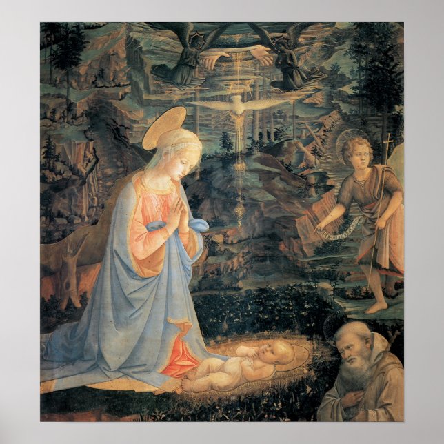 Adoration of the Child - Lippi Poster (Front)