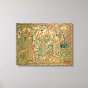 Adoration of the Christ child  (Tapestry) Canvas Print